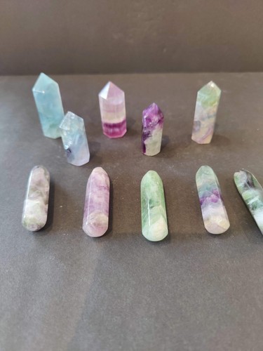 Multi color fluorite - fluorite, point