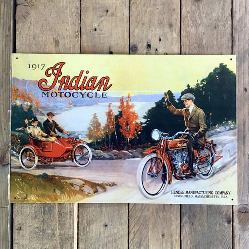 1917 indian motorcycle metal - 1917,