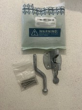 Auto Gate Latch Lock Galvanised Garden Shed Automatic Catch Heavy Duty Screws