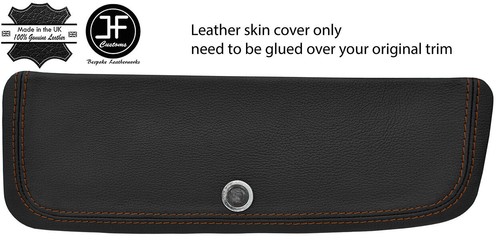 Brown stitching glove box real - glove,
