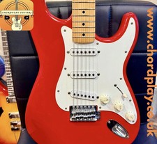 🎸 1995 KOREA 🎸Fender Squier Stratocaster~ Korean Made Strat~ Cherry Red!