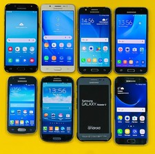 Job Lot x 8 Samsung Galaxy Mixed Model Phones – Glass Damage  *Read Description*