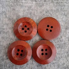 Wooden Buttons 30mm Chestnut-