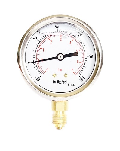 Compound pressure vacuum gauge - compound,
