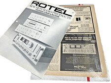 ROTEL ORIGINAL 1412 AMP 1312 TUNER RECEIVER BROCHURE AD ORIGINAL D1353