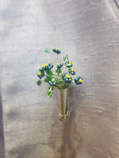 TUSSY MUSSY POSY BROOCH FORGET ME NOT BOUQUET MOTHER WEDDING LAPEL BOUTONNIERE