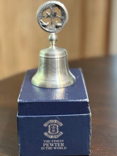 Crown rose cast pewter - crown, bell