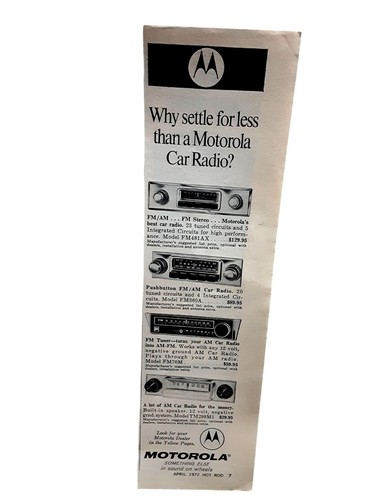Vintage 1972 motorola car - 1972,