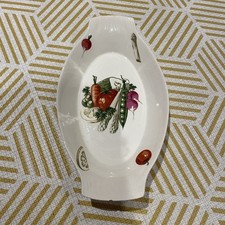 Vintage Egersund Norway Oval Dish. Vegetable Pattern.