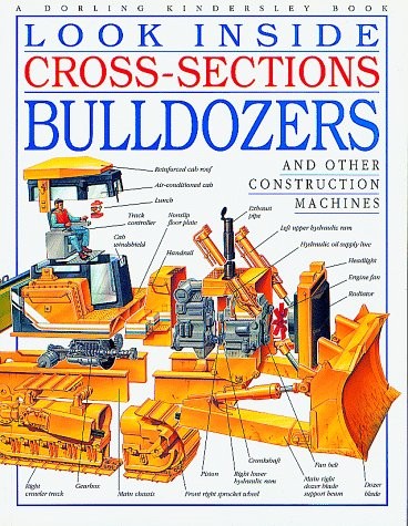 Look inside bulldozer - inside,