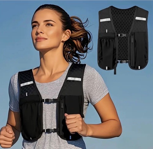 Running vest with storage - running,