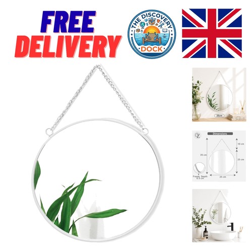 Stylish white round metal - white,