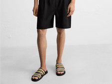 Zara Mens Premium Classy Black Sandals UK 7 EU 41 RRP £79.99 Offers Welcome