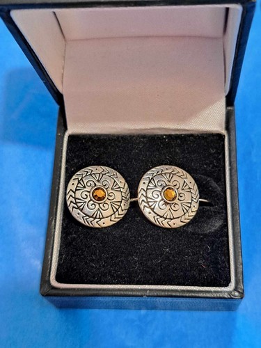 Celtic style round earrings - celtic,
