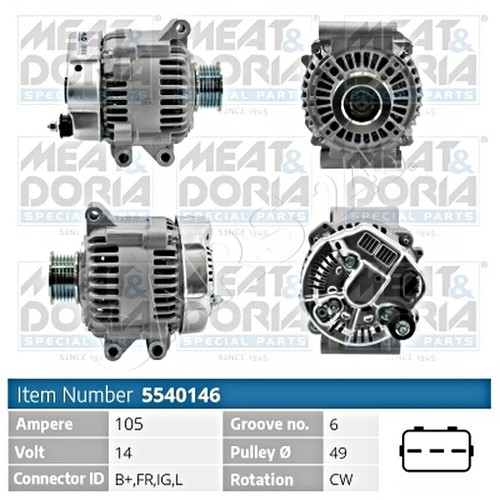 Alternator fits mini - mini, r52