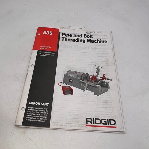 Ridgid 535 pipe bolt - 535,