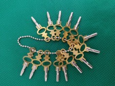 SET OF 14 POCKET WATCH KEYS SIZE 00-12 TOOLS WINDER VINTAGE WINDER KEY