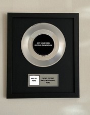 PLATINUM RECORD  PLAQUE AWARD