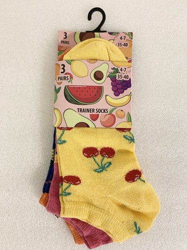 Womens fruit trainer socks - trainer,