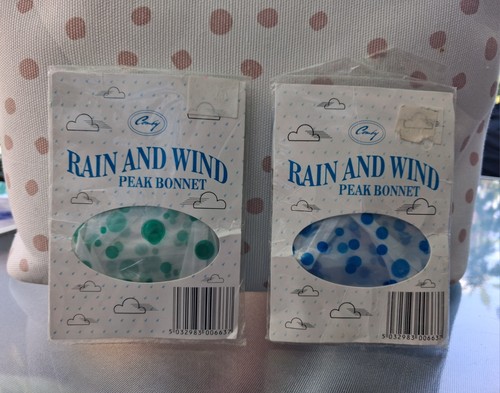 Vintage peaked rain bonnet - vintage,