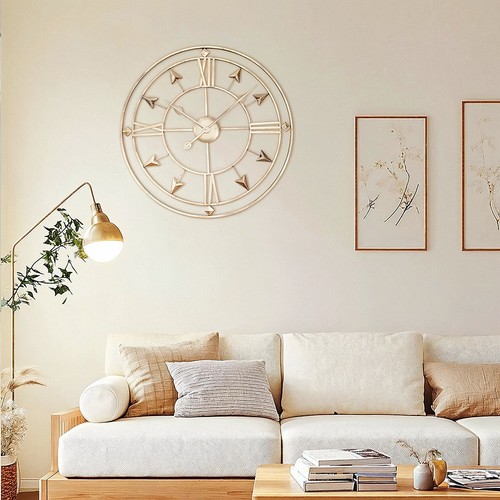 Large circular wall clock - circular,