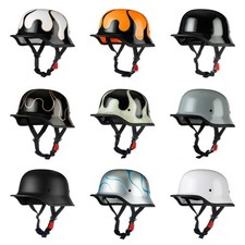 Hot Vintage German Motorcycle Half Helmets Scooter Helmet Baseball Cap Helmet