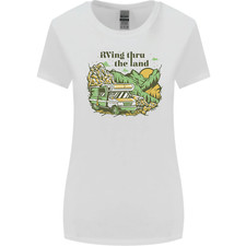 RVing Thru the Land RV Motorhome Camping Womens Wider Cut T-Shirt