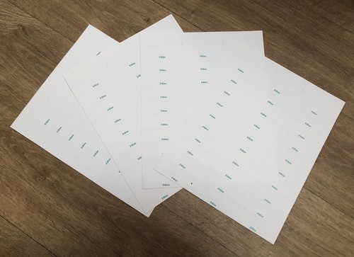 Sheets 30 perforated - x, of
