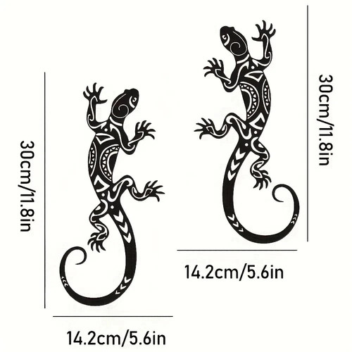 Iron gecko wall - gecko,