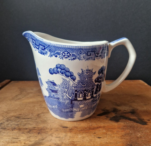 Vintage blue white - white, old