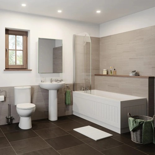 Bathroom suite close coupled - bathroom,
