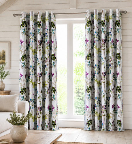 Floral botanical eyelet - floral,