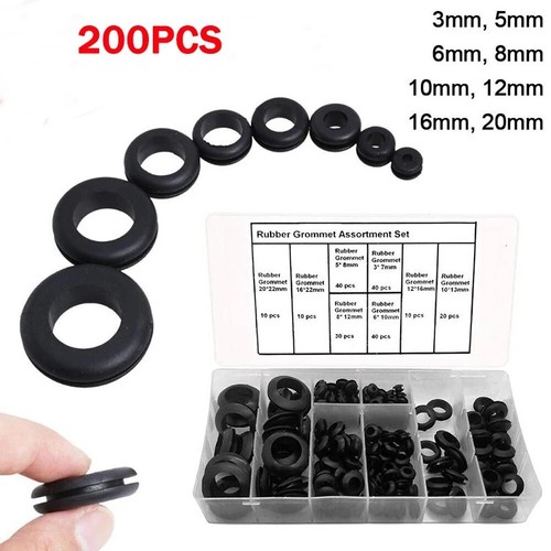 200pcs rubber grommets - 200pcs,