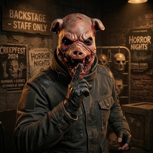 Pig zombie mask horror - mask,