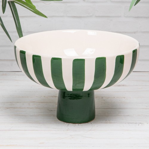 Green white stripe fruit - white,
