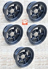 5x Black Challenger 5 Spoke Steel Wheels for Land Rover Defender 16" x 8" ET-35