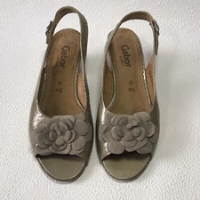Gabor Grey Leather Shoes Size