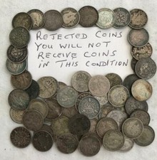 3d THREE PENNY 50% SILVER