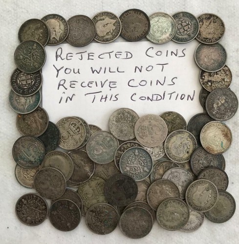 Three penny silver - three,
