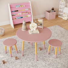 Kids Wooden Round Table &