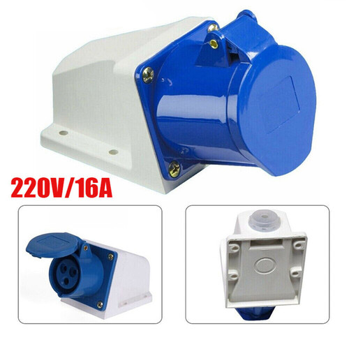 Mains hook socket inlet - mains, up