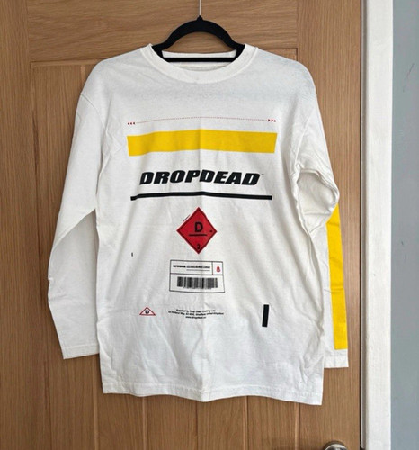 Drop dead unisex white logo - dead,