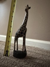 Hand Carved Wooden Giraffe