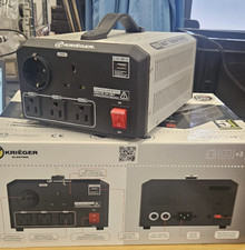 KRIËGER 1150 Watt Voltage Transformer 120V to from 230V AC outlet Step Converter