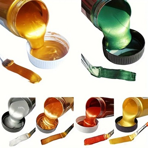 60ml gold metallic acrylic - 60ml,gold,