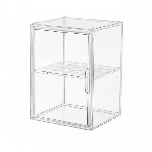 Clear storage box stackable - clear,