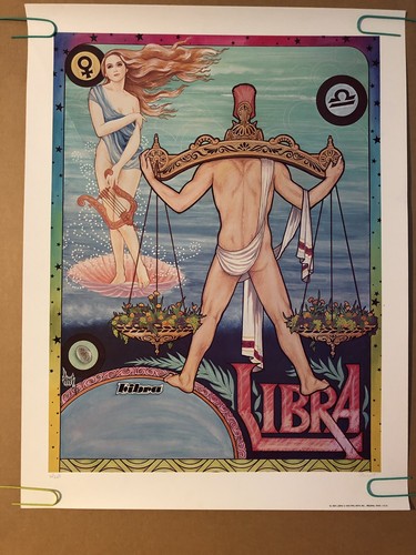 Libra original vintage poster - libra,