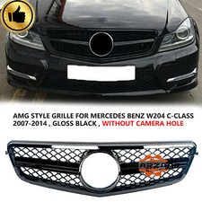 FIT FOR MERCEDES BENZ C-CLASS W204 W204 S204 FRONT GRILLE GLOSSY BLACK
