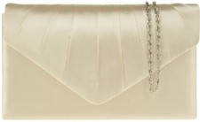 Women's Satin Pleated Clutch