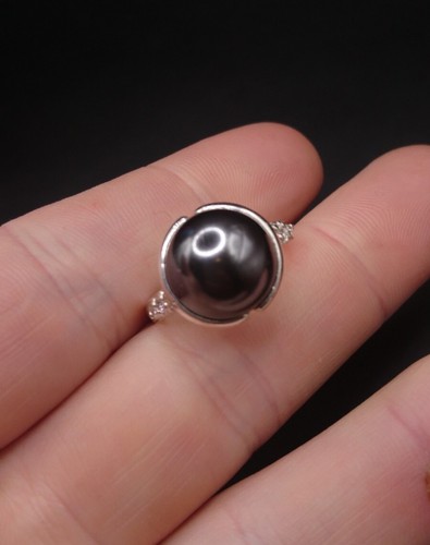 Sterling 925 silver faux black - silver,
